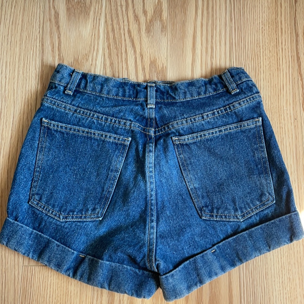 *2 for 50* AMERICAN APPAREL OG DENIM SHORTS 27 - Picture 3 of 4